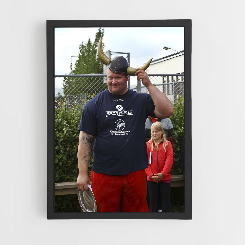Poster L'Homme Cornu – affiche Powerlifting (vue 2)